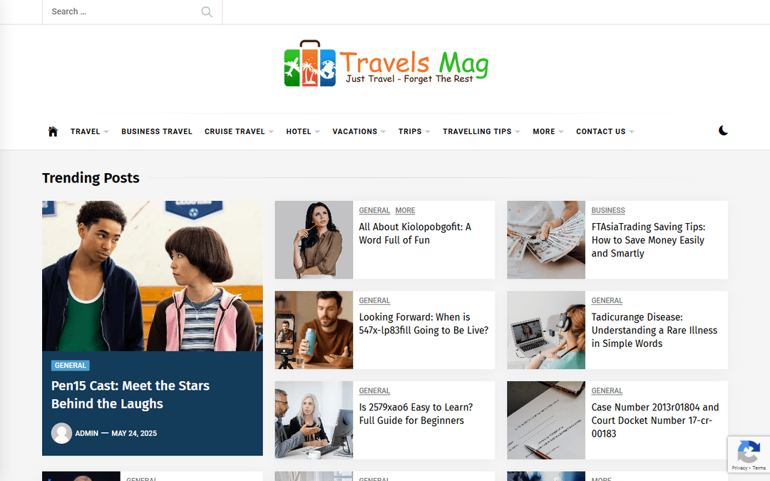travelsmag.co.uk publisher screenshot