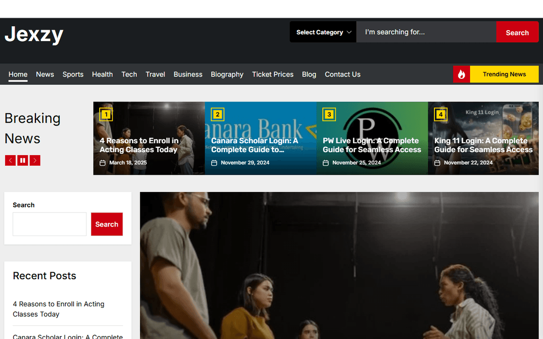 jexzy.com publisher screenshot