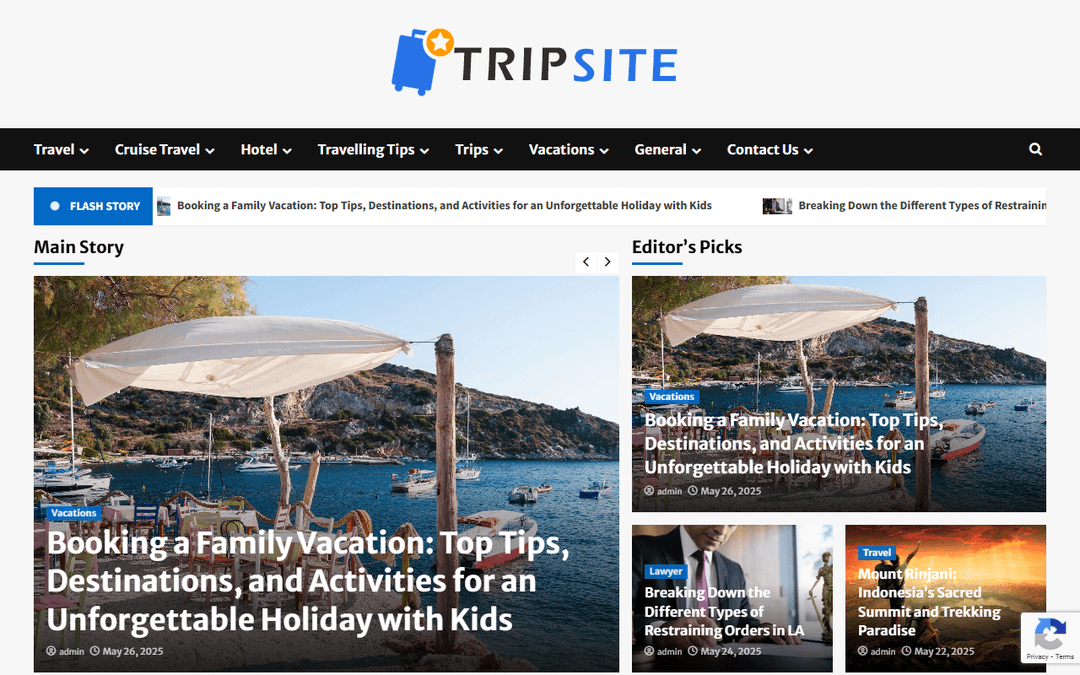 tripsite.co.uk publisher screenshot