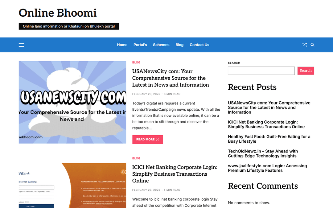 onlinebhoomi.com publisher screenshot