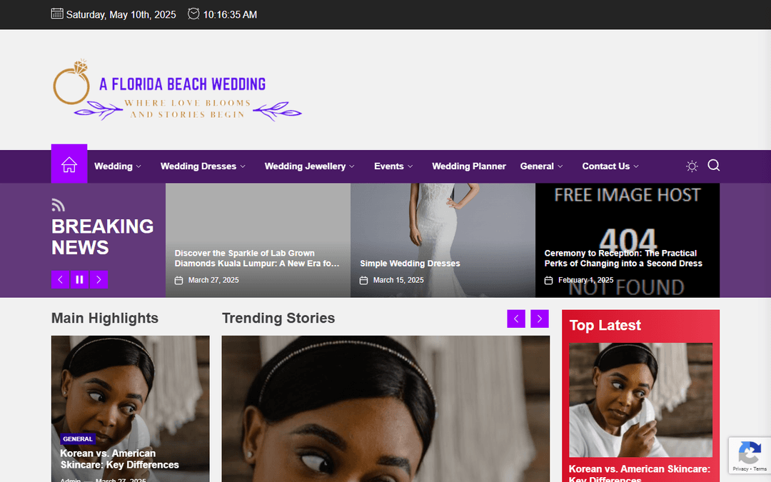 afloridabeachwedding.com publisher screenshot