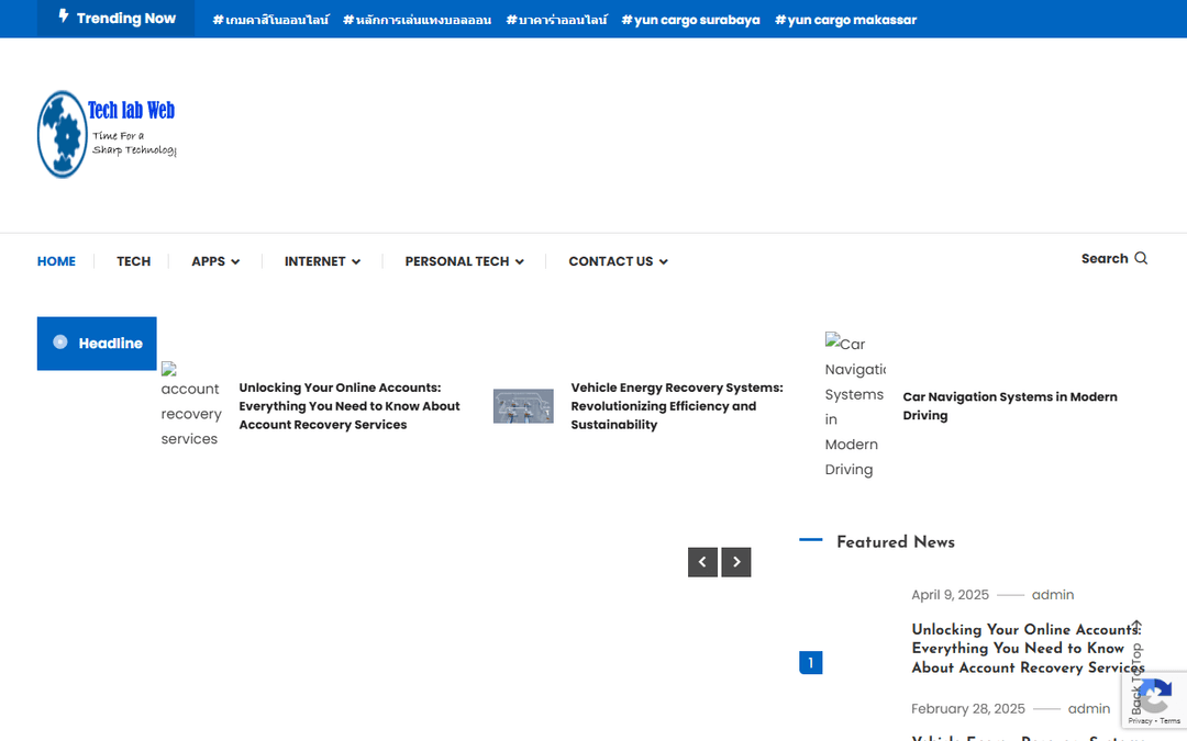 techlabweb.com publisher screenshot