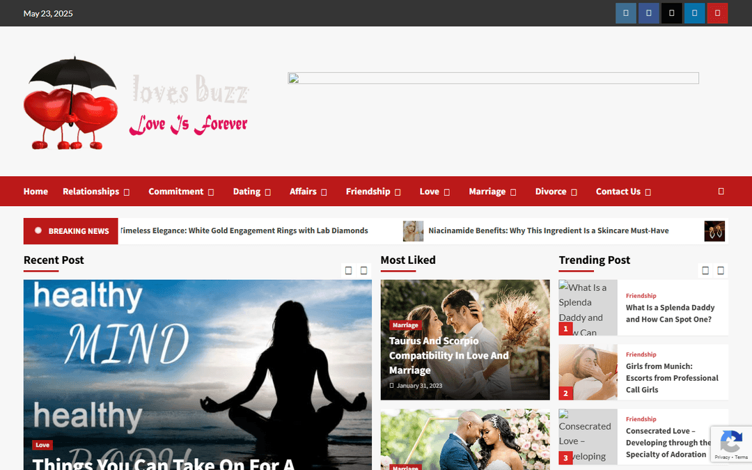 lovesbuzz.com publisher screenshot