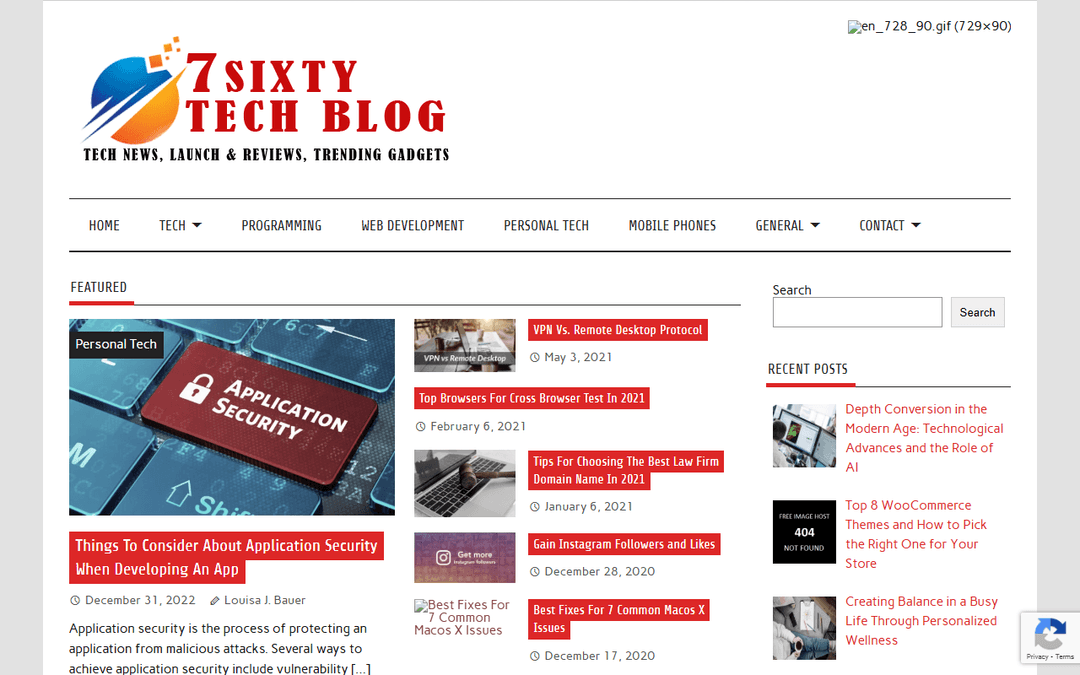 7sixty.com publisher screenshot