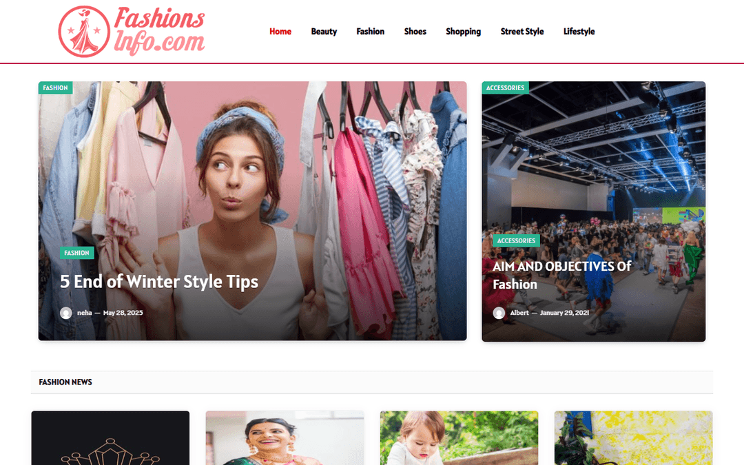 fashionsinfo.com publisher screenshot