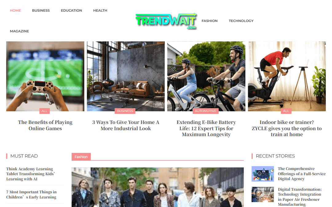 trendwait.com publisher screenshot