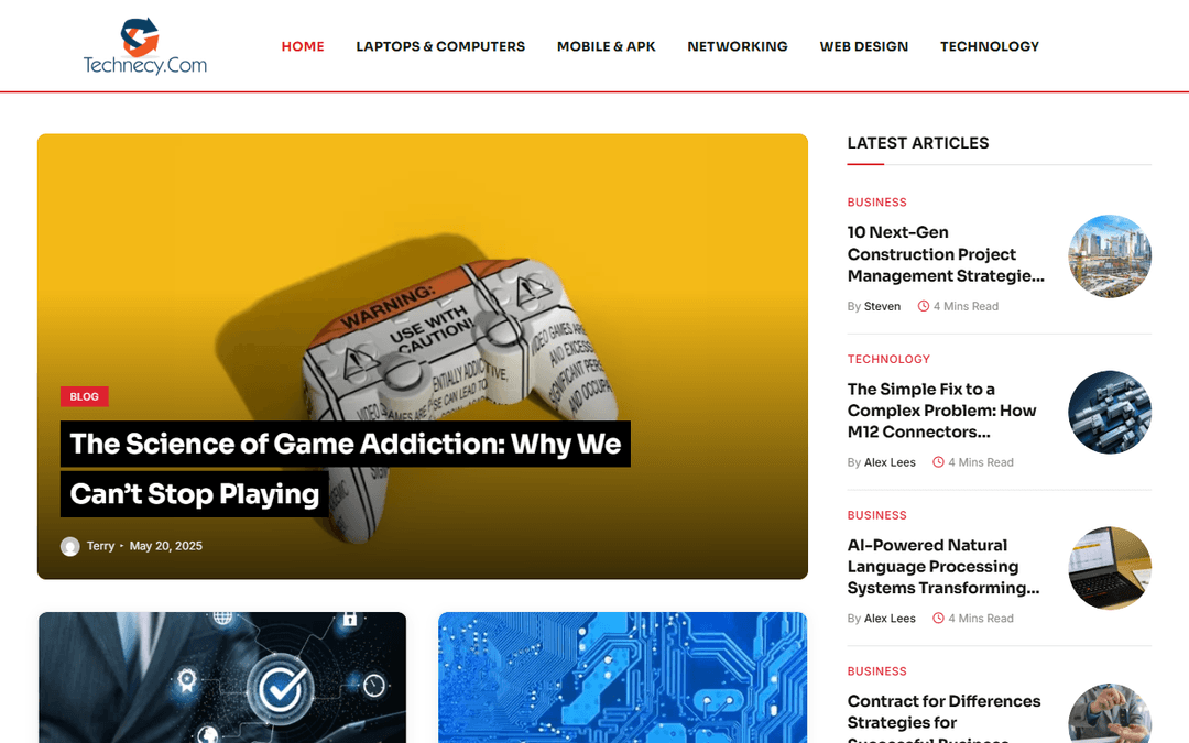 technecy.com publisher screenshot
