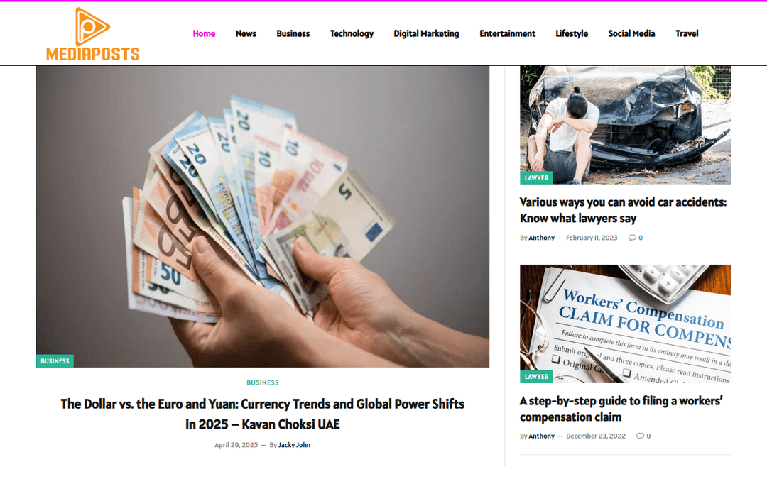 mediaposts.net publisher screenshot