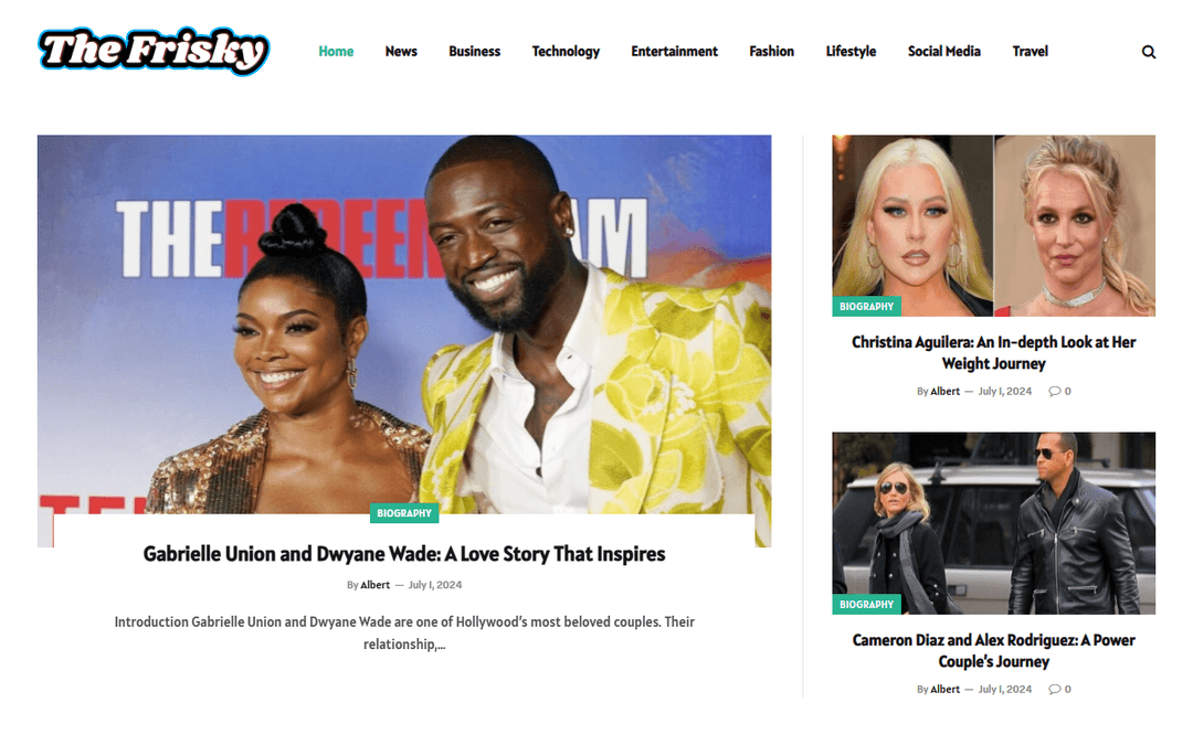 thefrisky.com.co publisher screenshot