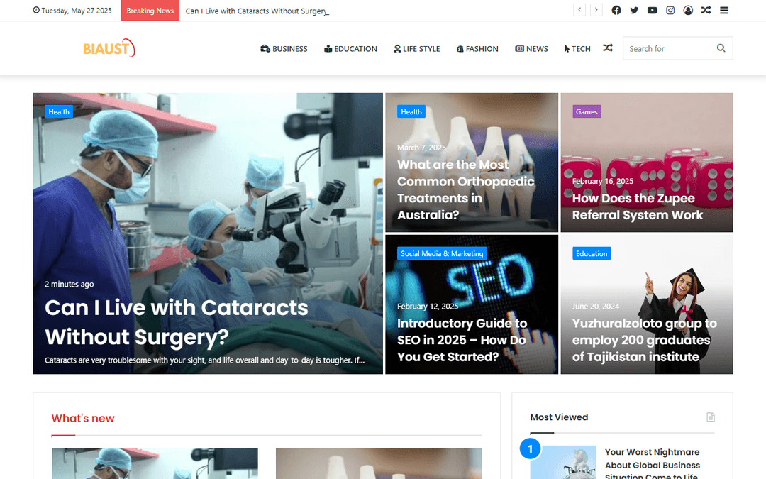 biaust.com publisher screenshot