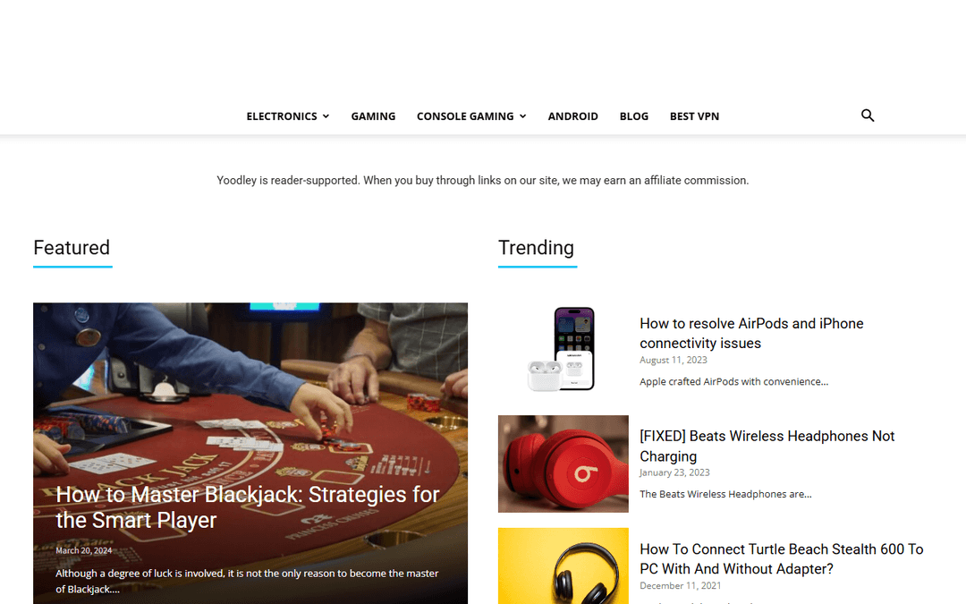 yoodley.com publisher screenshot