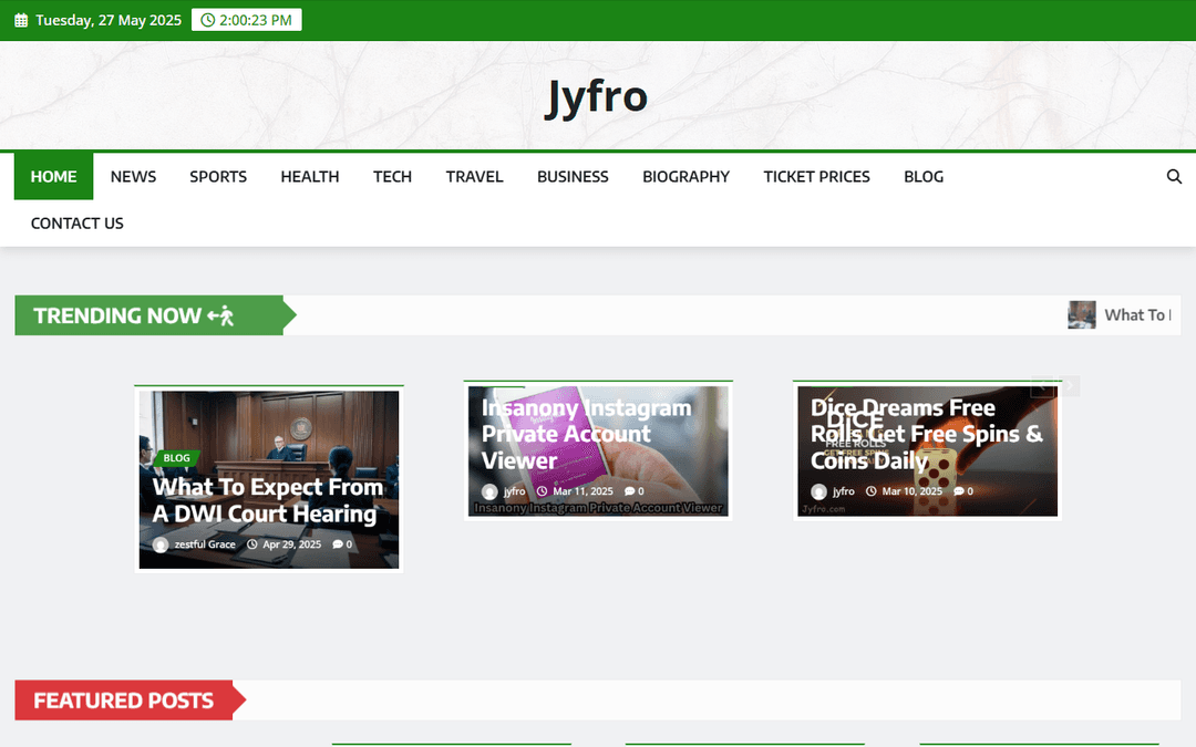 jyfro.com publisher screenshot