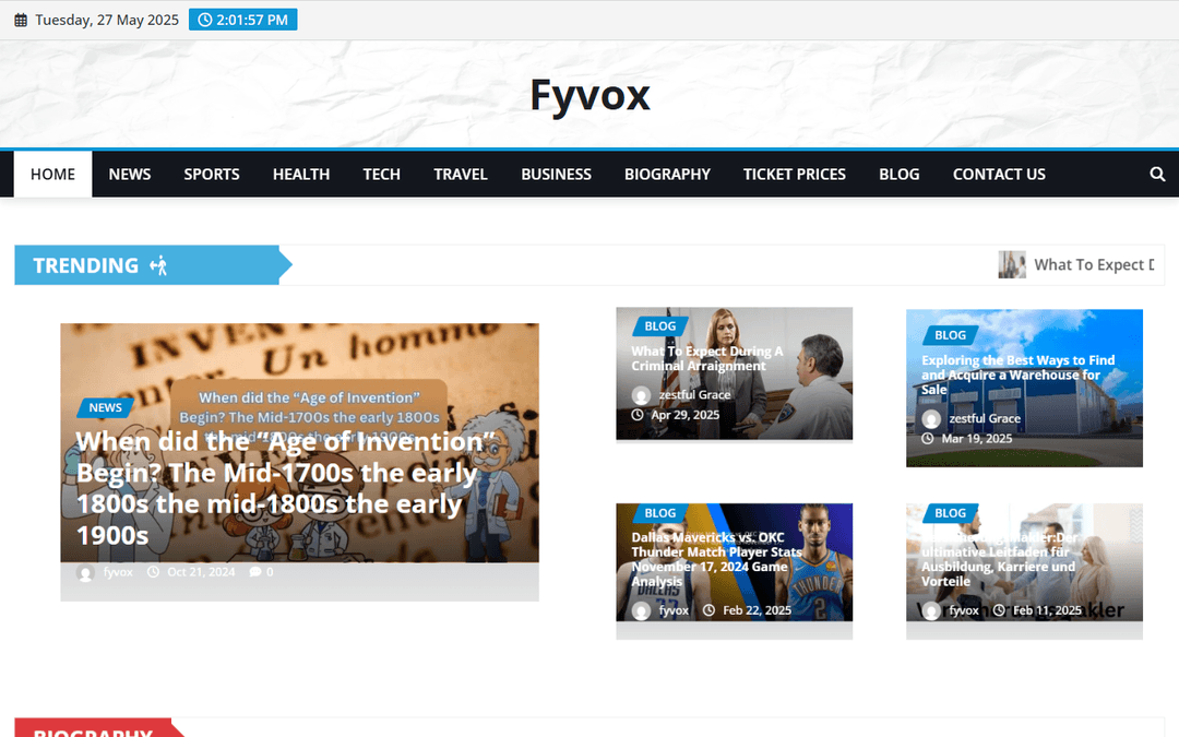 fyvox.com publisher screenshot