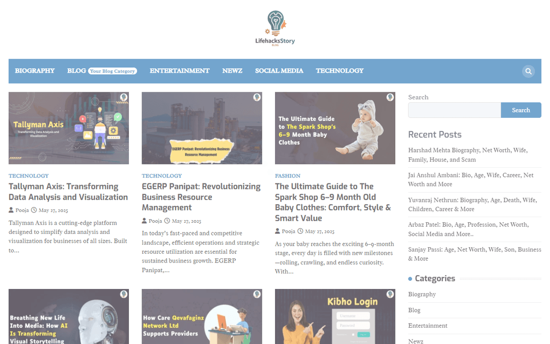 lifehacksstory.com publisher screenshot