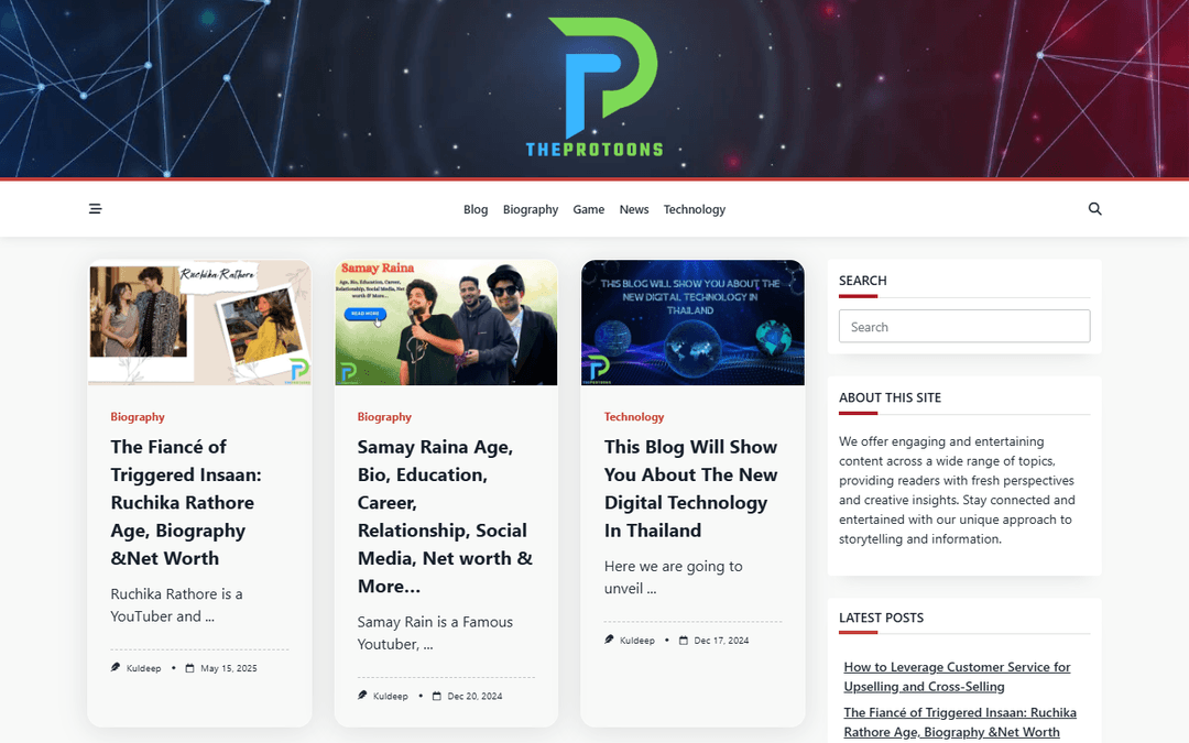 theprotoons.com publisher screenshot
