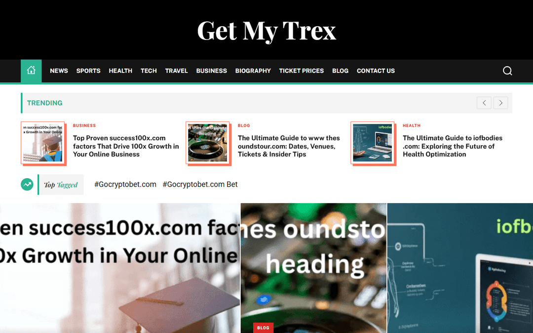 getmytrex.com publisher screenshot