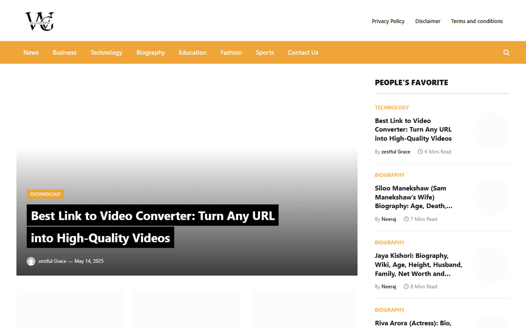 wggolden.com publisher screenshot