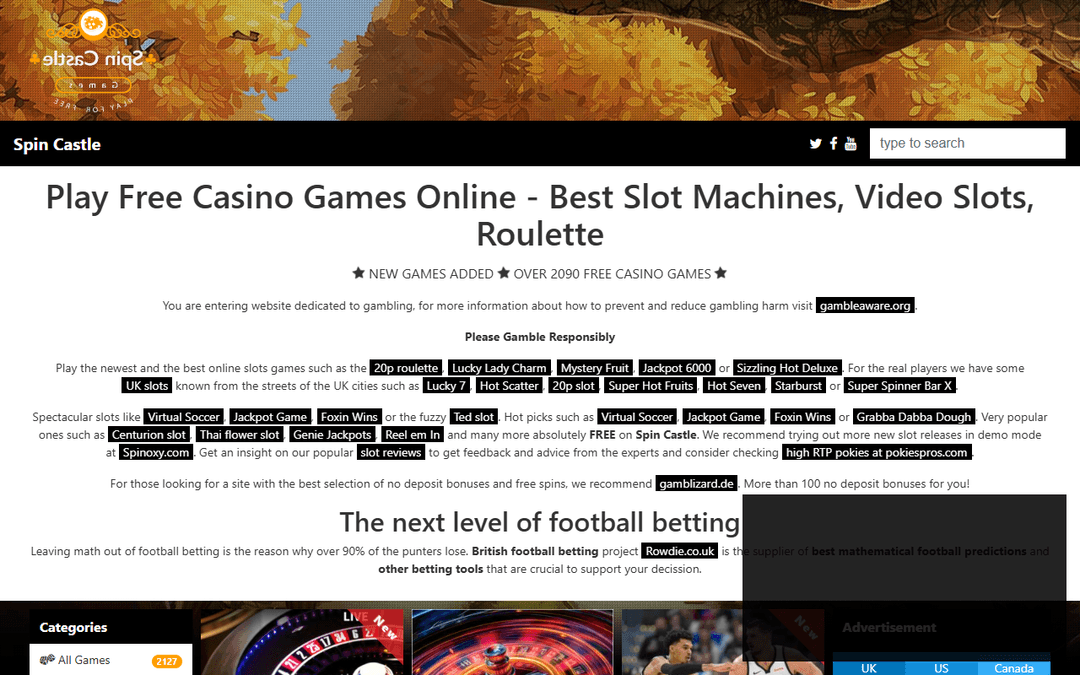 spincastle.com publisher screenshot