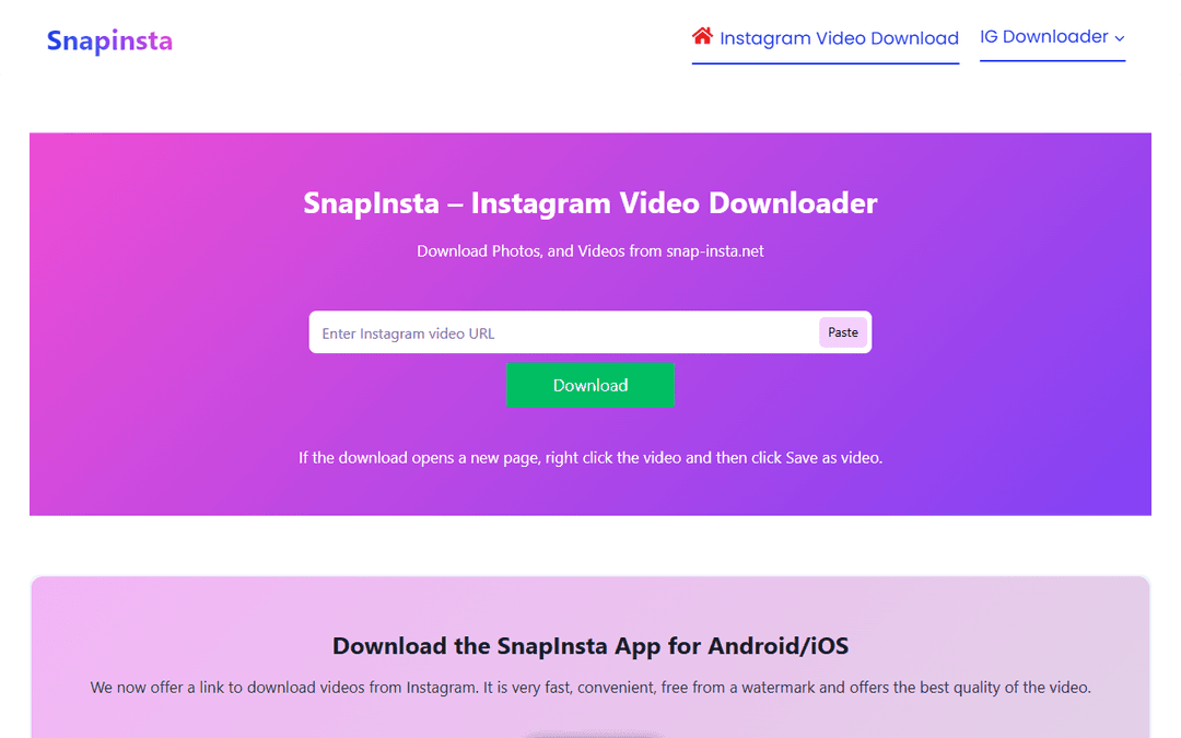 snap-insta.net publisher screenshot