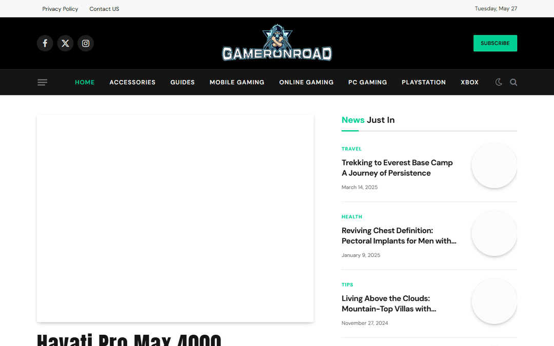 gameronroad.com publisher screenshot