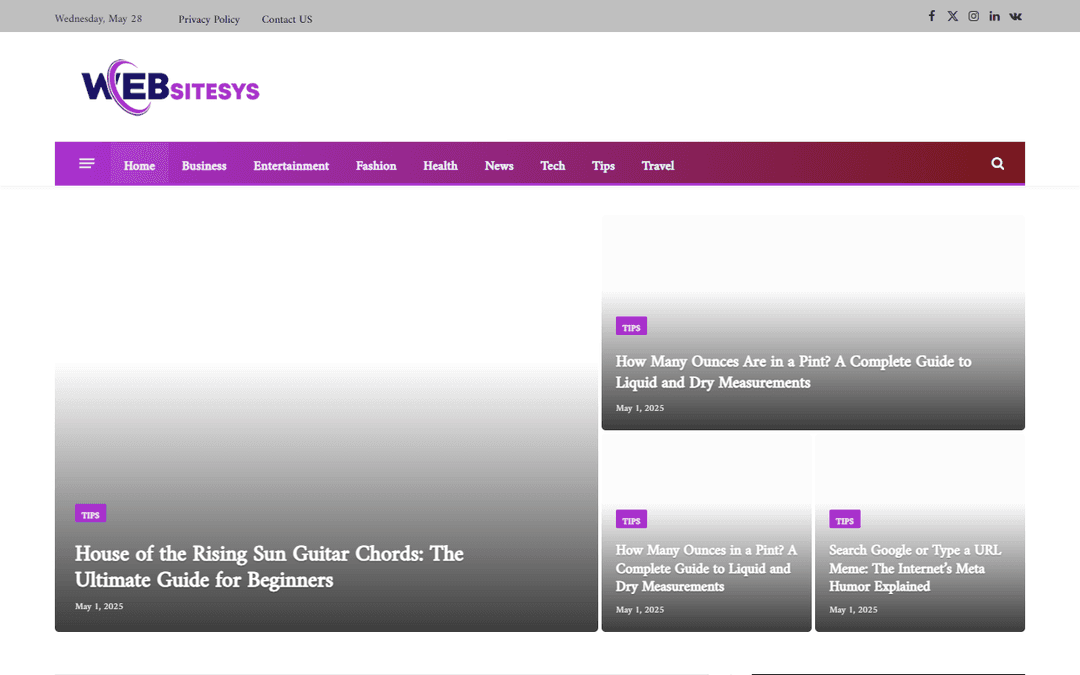 websitesys.net publisher screenshot