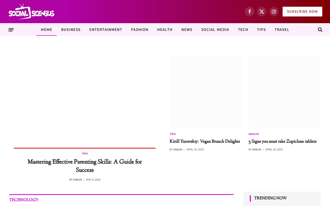 socialscensus.com publisher screenshot