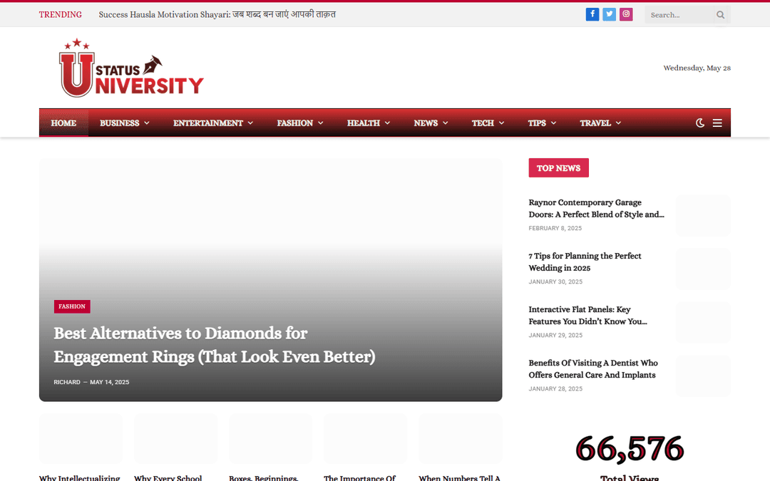 statusuniversity.com publisher screenshot