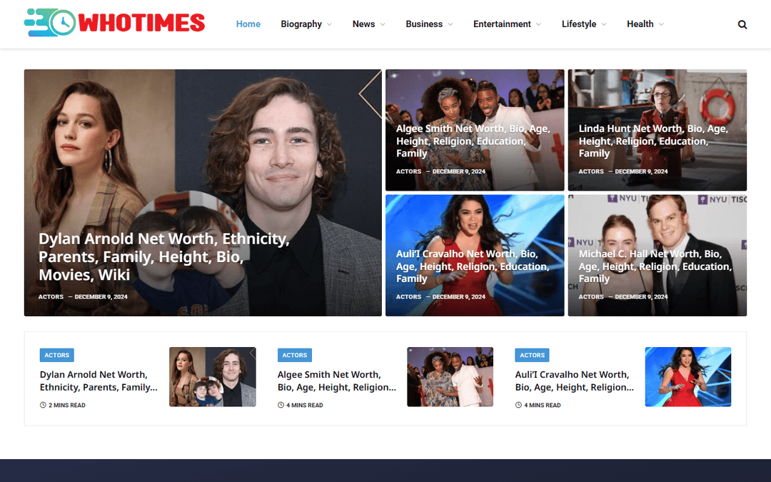 whotimes.me publisher screenshot