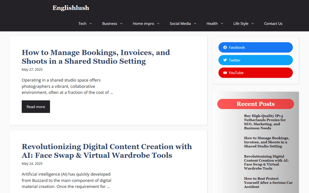 englishlush.net publisher screenshot