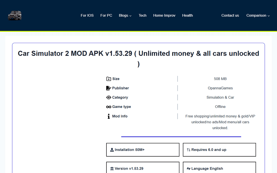 carsimult.com publisher screenshot