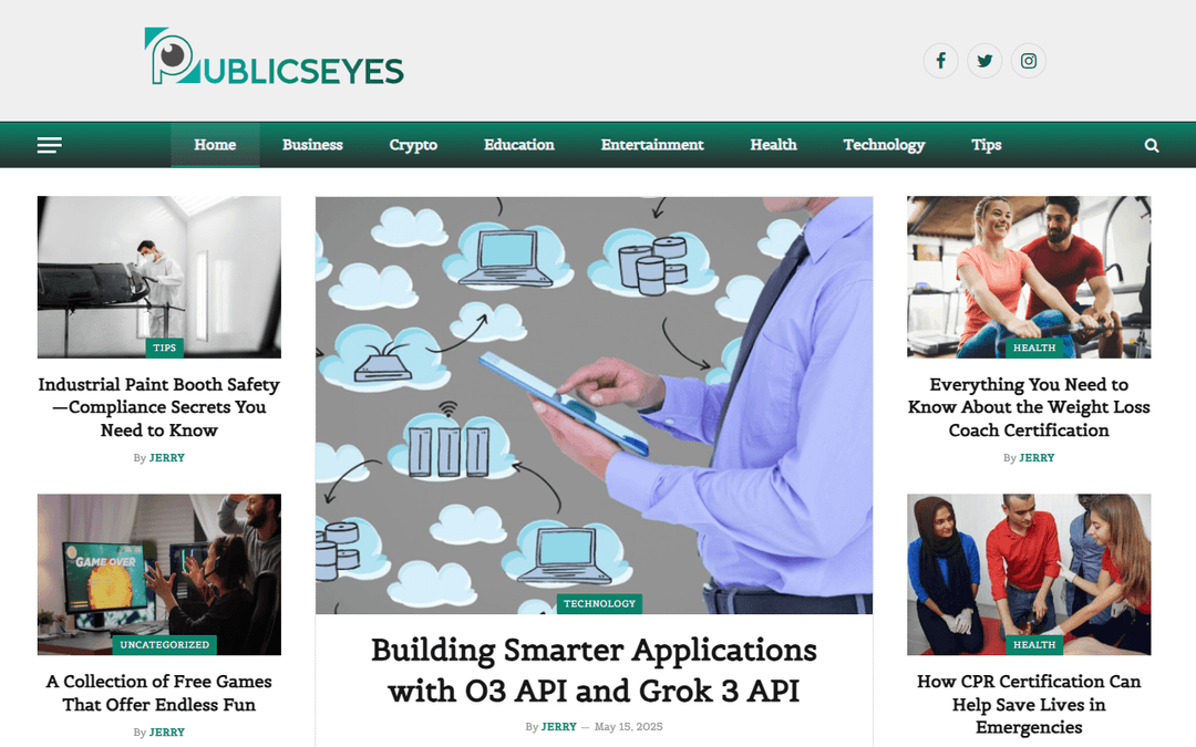 publicseyes.com publisher screenshot