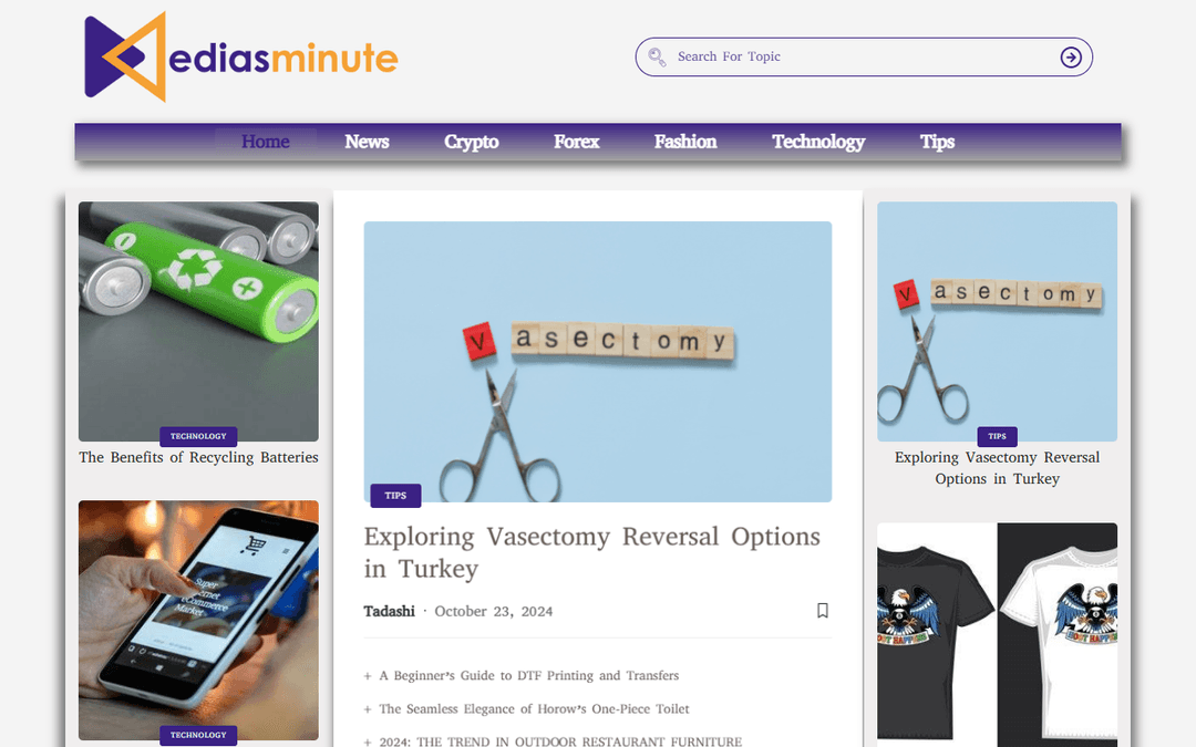 mediasminute.com publisher screenshot