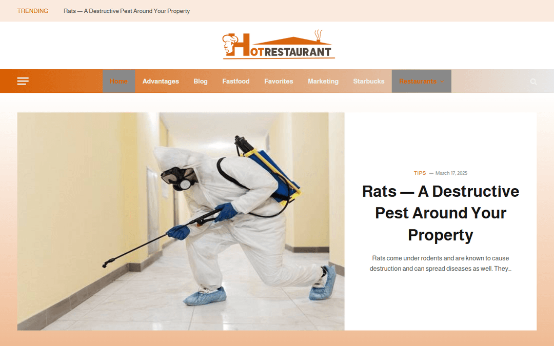 hotrestaurant.net publisher screenshot