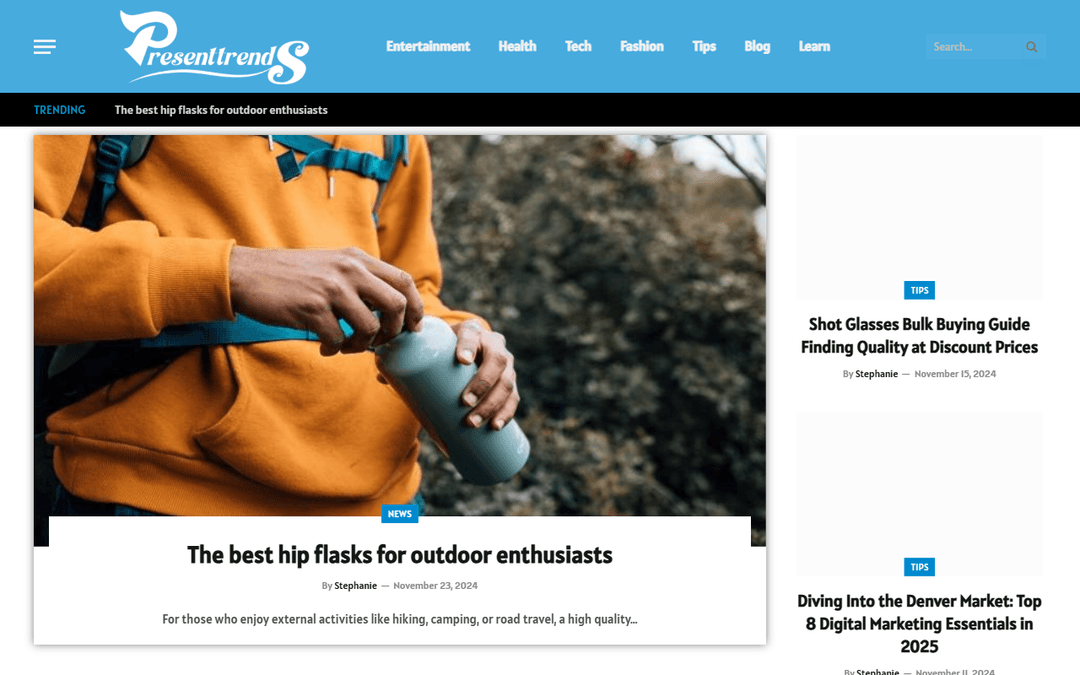 presenttrends.net publisher screenshot