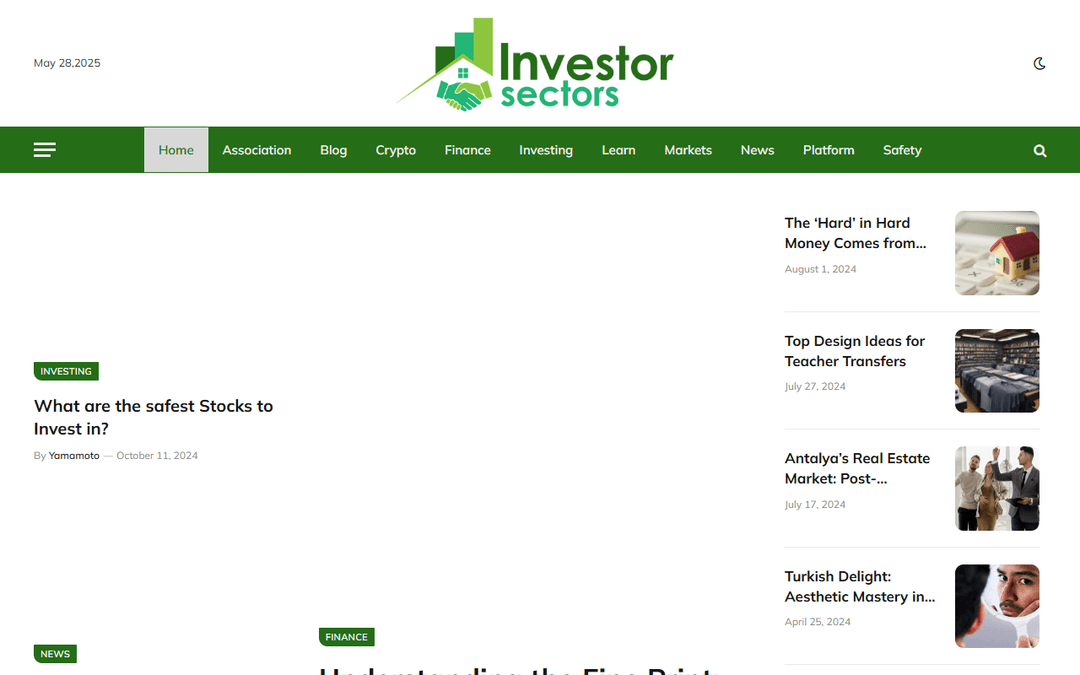 investorsectors.com publisher screenshot