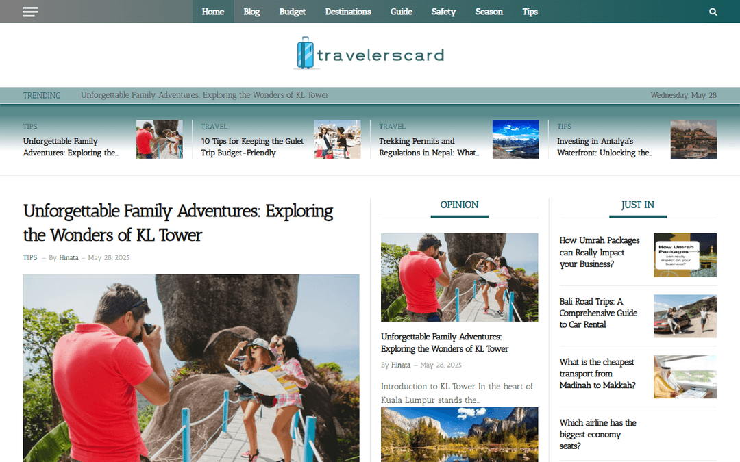 travelerscard.net publisher screenshot
