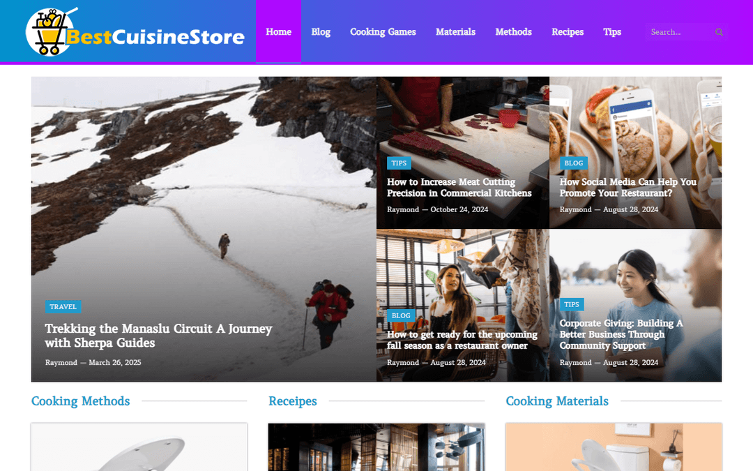 bestcuisinestore.com publisher screenshot