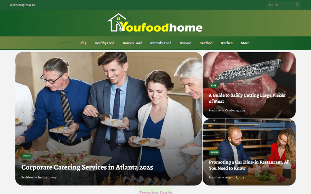 youfoodhome.com publisher screenshot