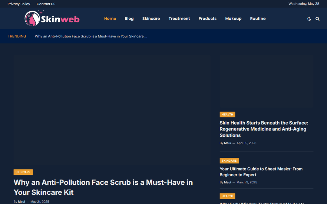 skinweb.info publisher screenshot