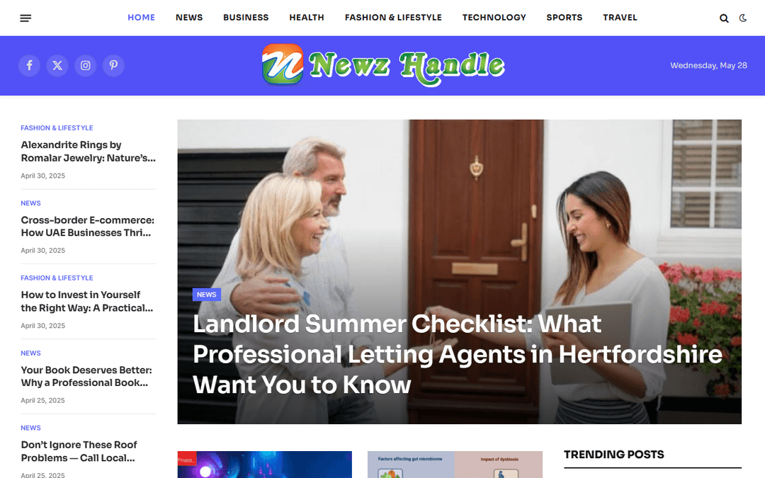 newzhandle.com publisher screenshot