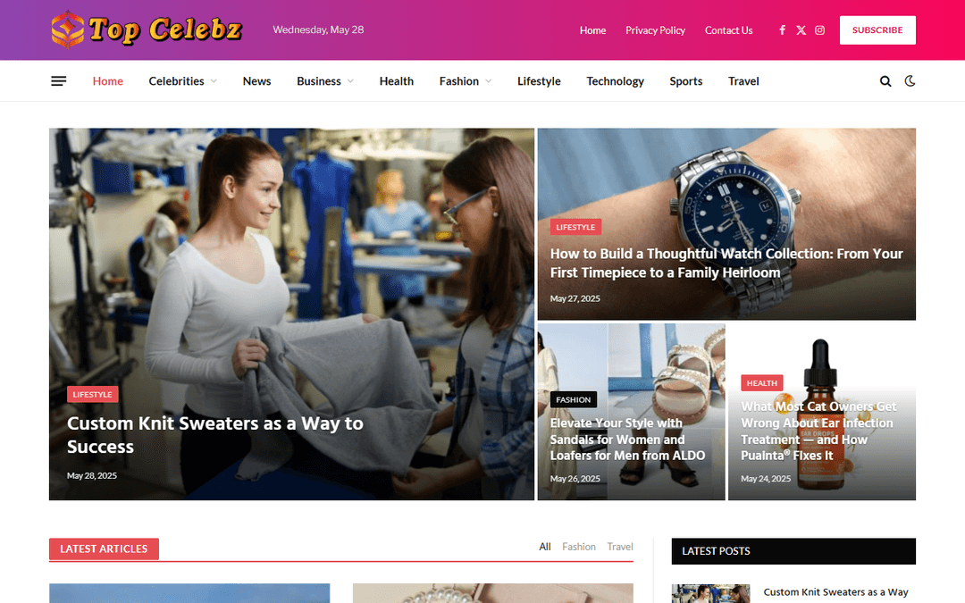 topcelebz.com publisher screenshot