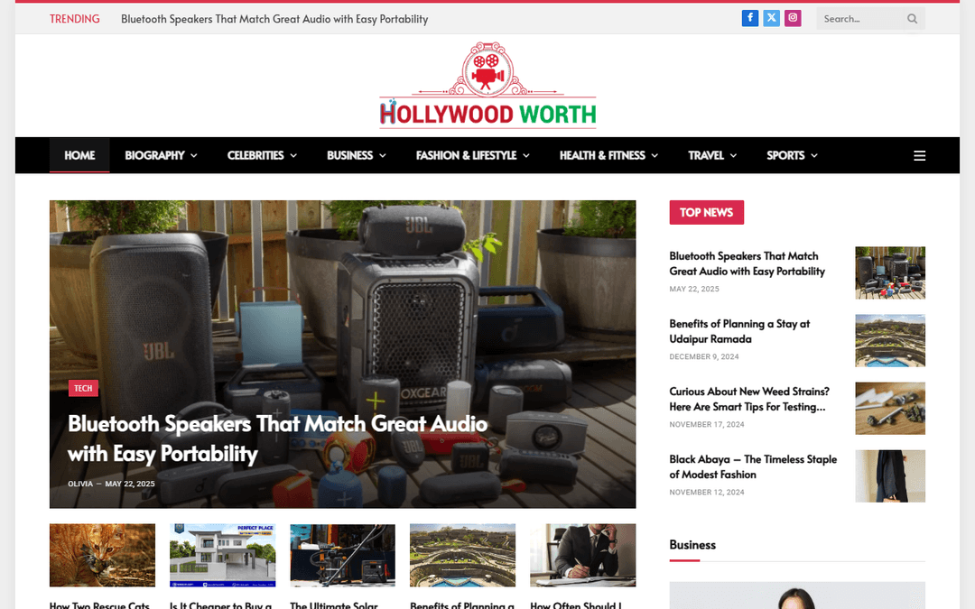 hollywoodworth.net publisher screenshot