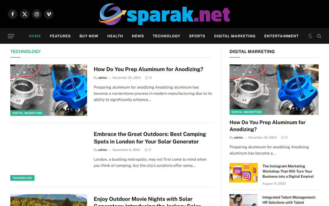 sparak.net publisher screenshot