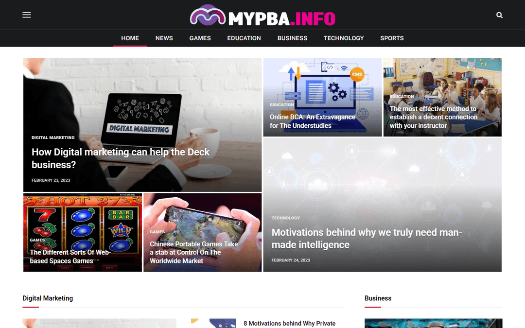 mypba.info publisher screenshot