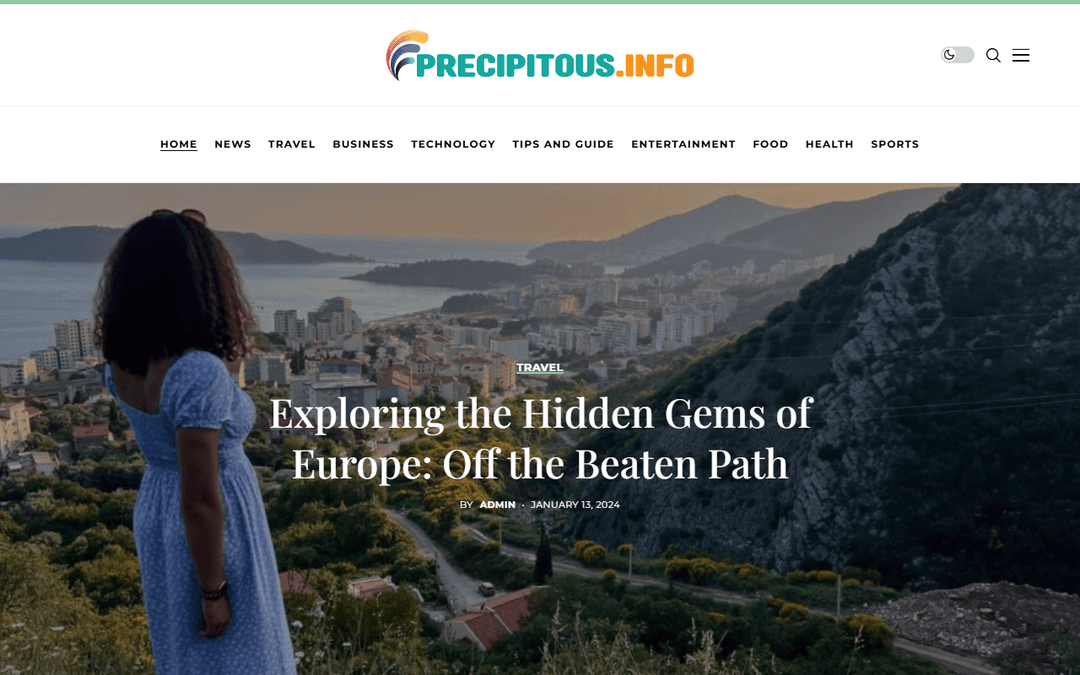 precipitous.info publisher screenshot