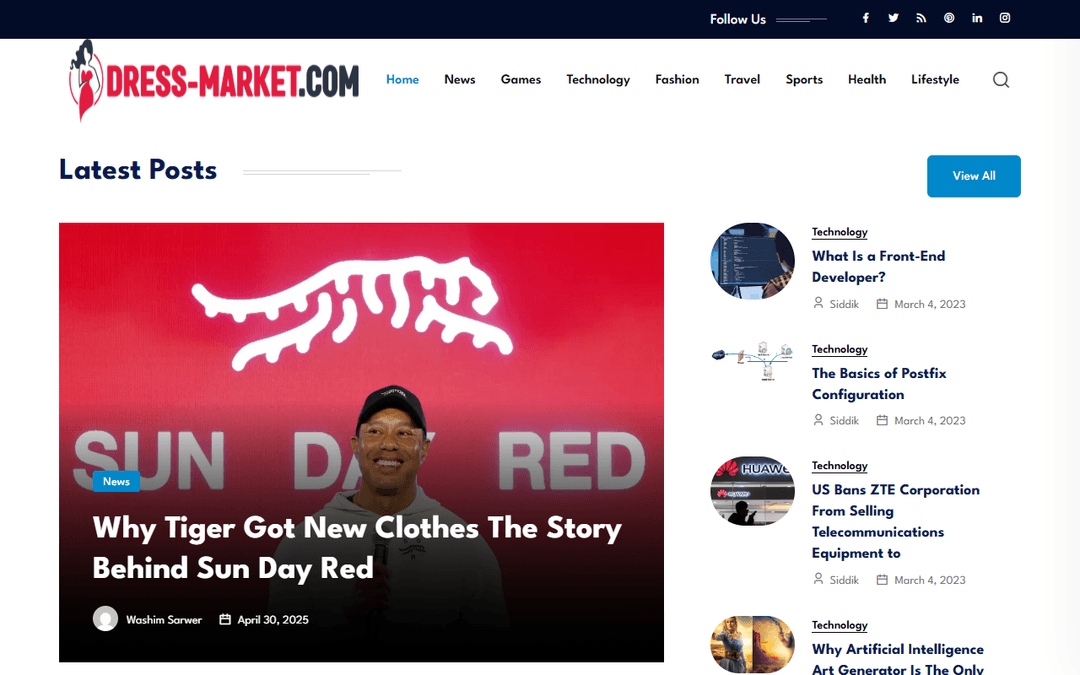 dress-market.com publisher screenshot