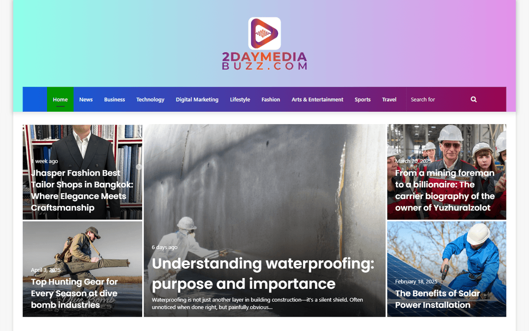 2daymediabuzz.com publisher screenshot