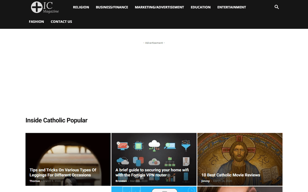insidecatholic.com publisher screenshot