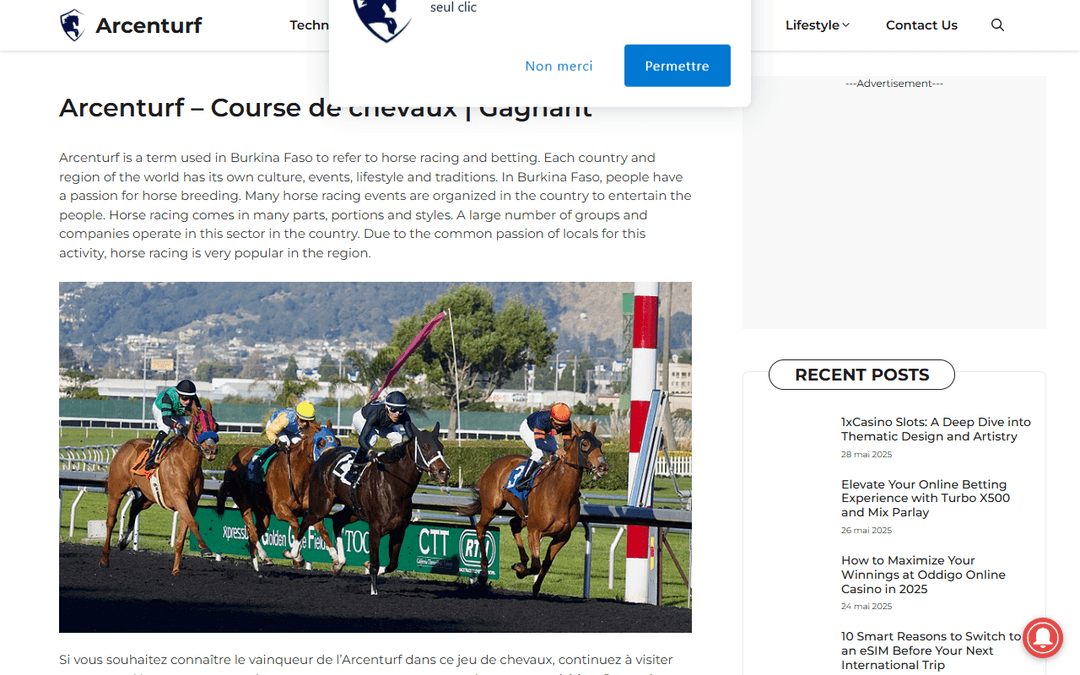 arcenturf.com publisher screenshot