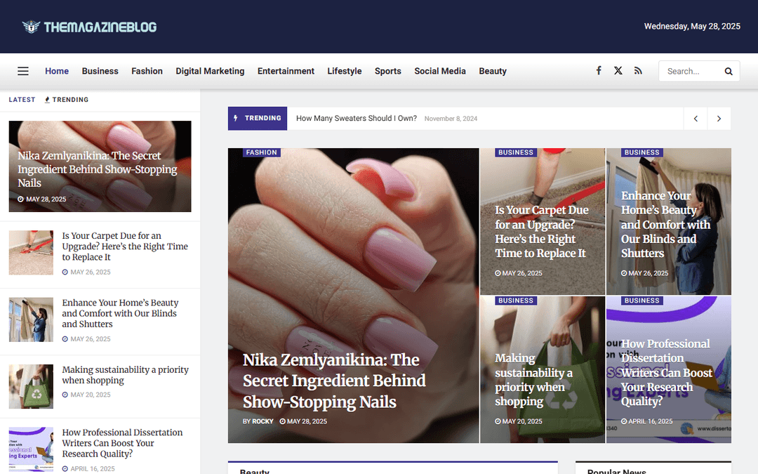 themagazineblog.net publisher screenshot